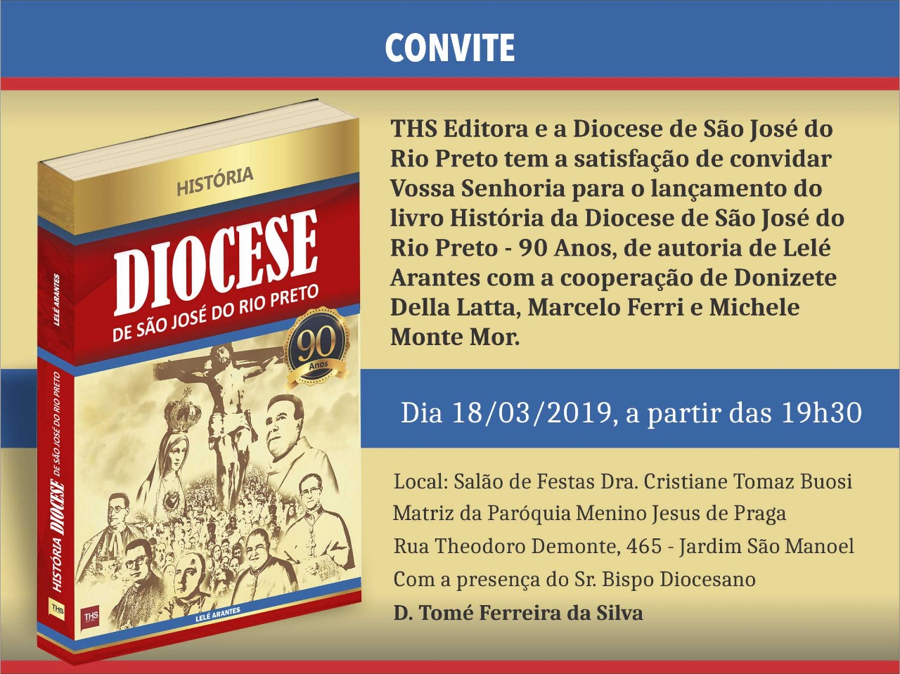 Livro conta história dos 90 anos da diocese