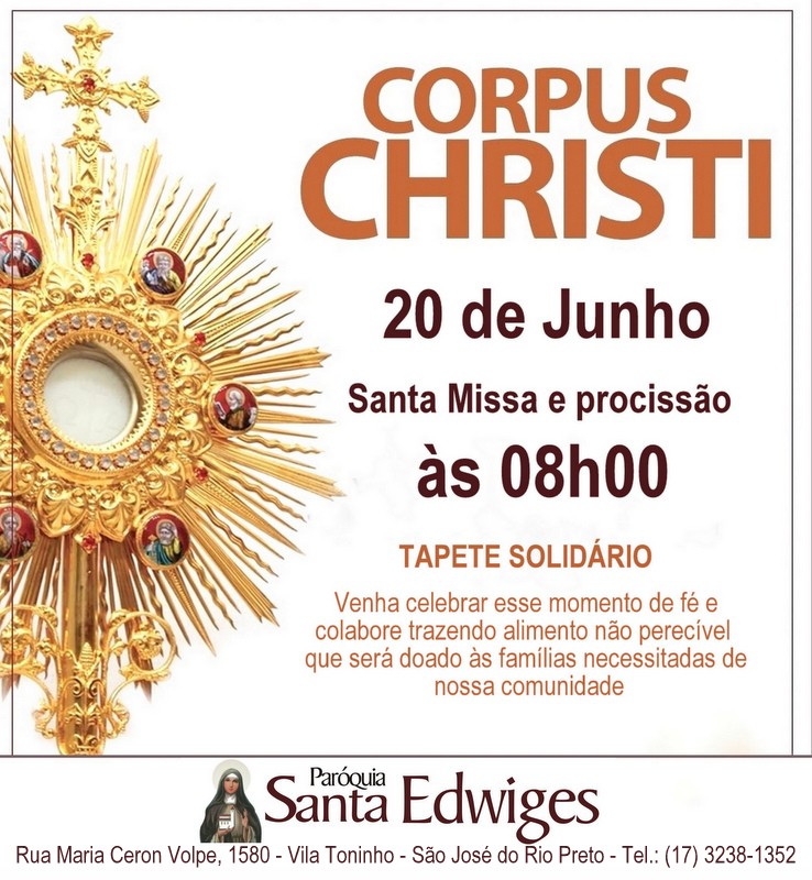 Corpus Christi – Paróquia Santa Edwiges