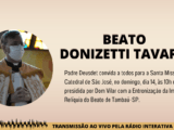 Convite para a Entronização da Imagem e Relíquia do Beato Donizetti