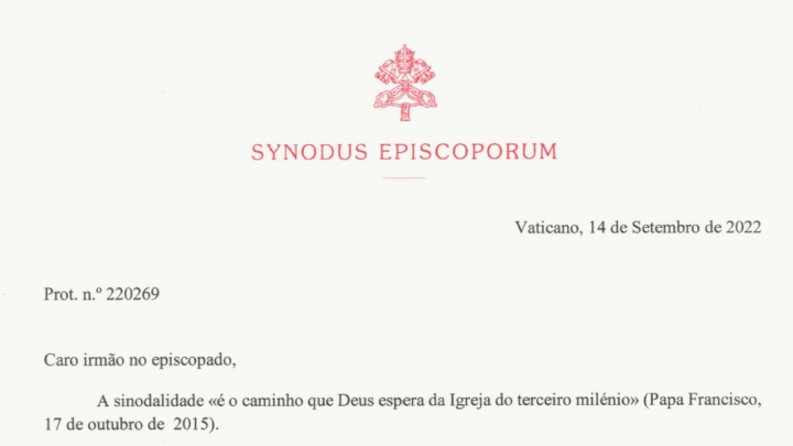Secretário Geral do Sínodo encaminha carta às Dioceses