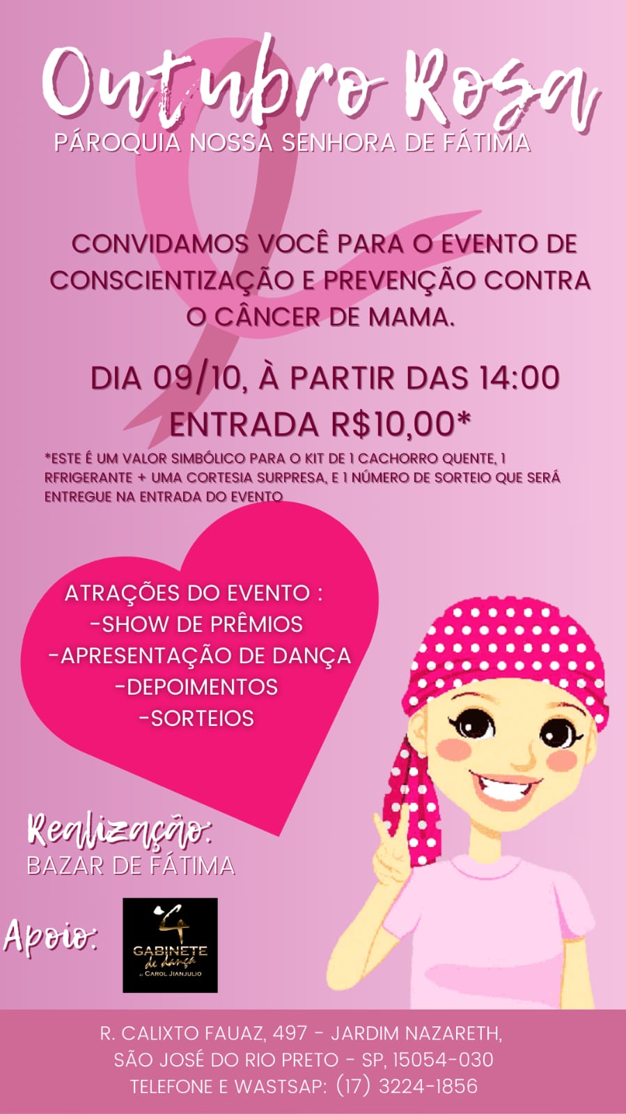 Evento Outubro rosa: conscientização e prevenção – CRTR9