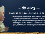 Dom Vilar convida para a celebração de 94 anos da Diocese