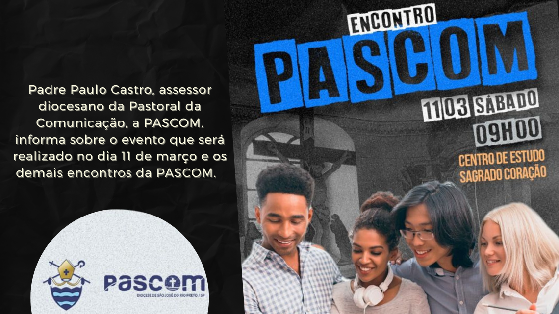PASCOM promove encontro no Centro de Estudo Sagrado Coração